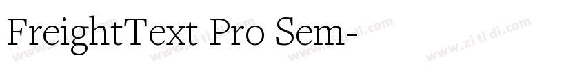 FreightText Pro Sem字体转换